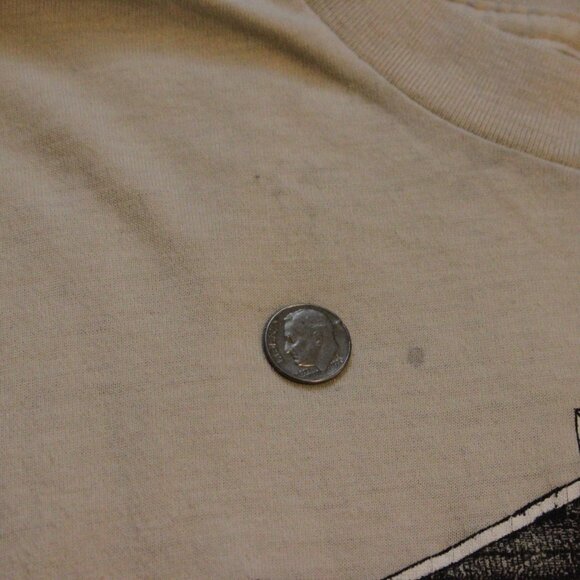 Old San Patricio Store Texas Shirt - Large - Graphic Tee Vintage Tourist Beige - Picture 3 of 7